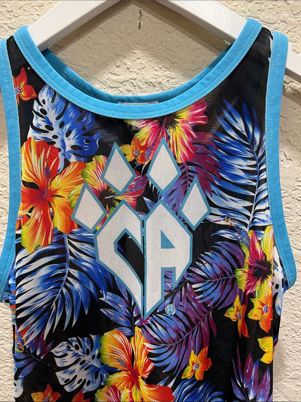 Rebel Athletic Cheer Athletics Floral mesh tank top size YL - Picture 2 of 8